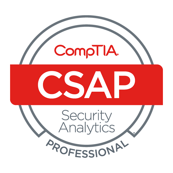 CompTIA Security Analytics Professional stackable certification badge