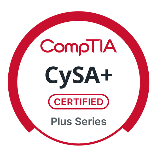 CompTIA CySA+ ce certification badge